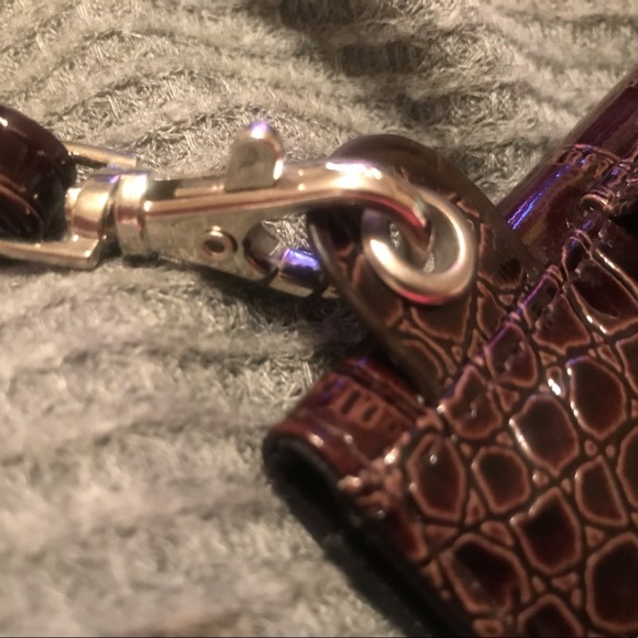 Alligator Leatherette Wallet Wristlet - Picture 7 of 8